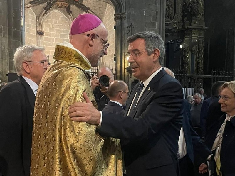 Foto : La Diputació de Girona, en l'ordenació episcopal i l'inici del ministeri de fra Octavi Vilà com a bisbe de Girona