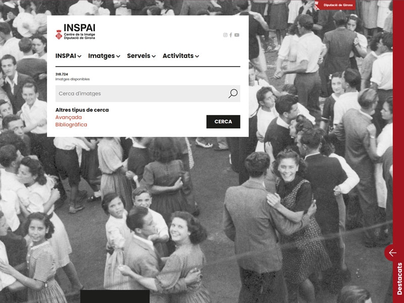 Foto 1: INSPAI renova el web amb una imatge més actual i amb més de 300.000 fotografies accessibles en línia
