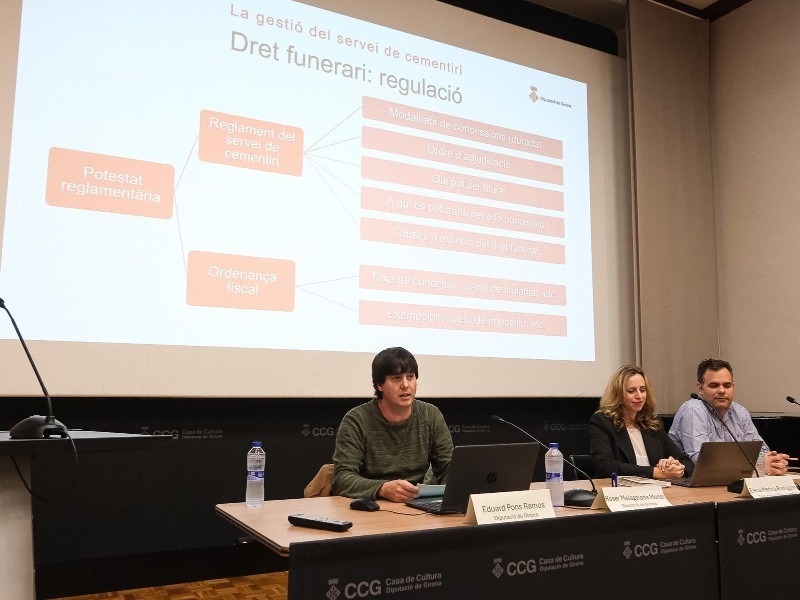 Foto 4: La Diputació de Girona organitza una jornada per aprofundir en la gestió dels cementiris en l'àmbit local