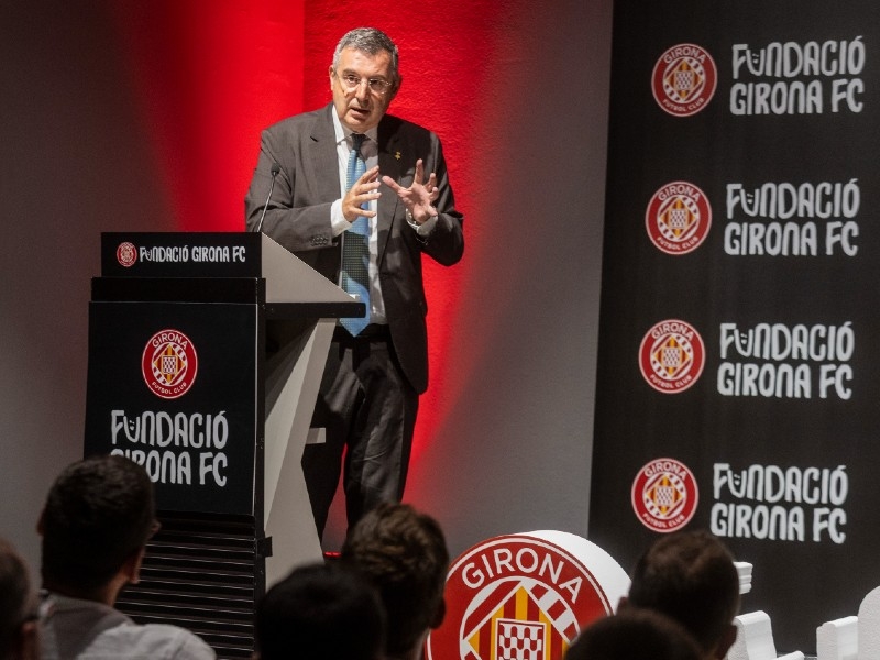 Foto 2: Presentació de la Fundació Girona FC, que pretén reforçar el compromís social del club amb el territori
