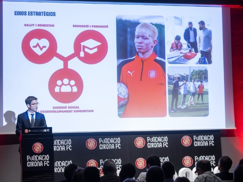 Foto 4: Presentació de la Fundació Girona FC, que pretén reforçar el compromís social del club amb el territori
