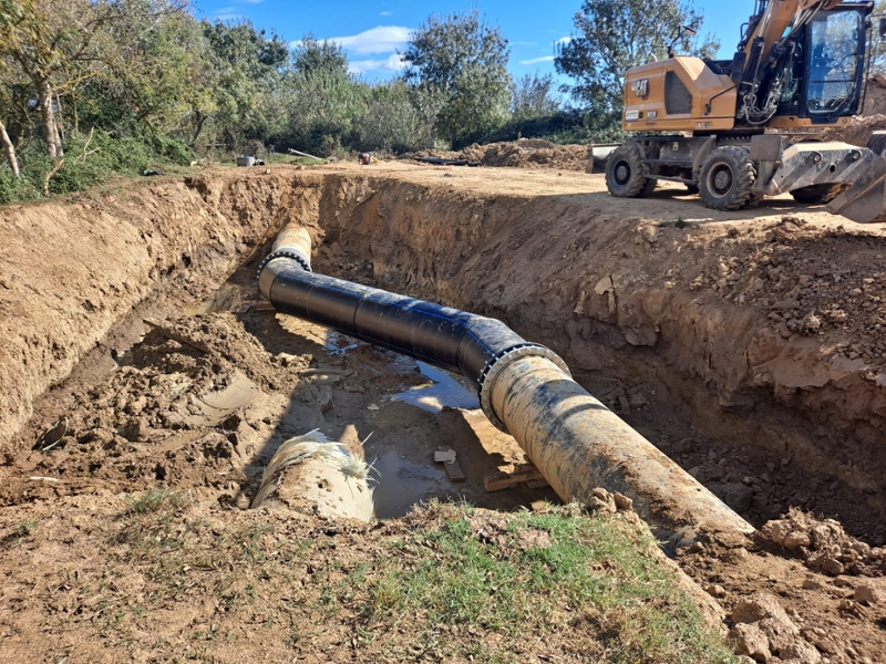 Foto : El Consorci d'Aigües millora la fiabilitat de les infraestructures de captació i transport d'aigua a la Costa Brava n