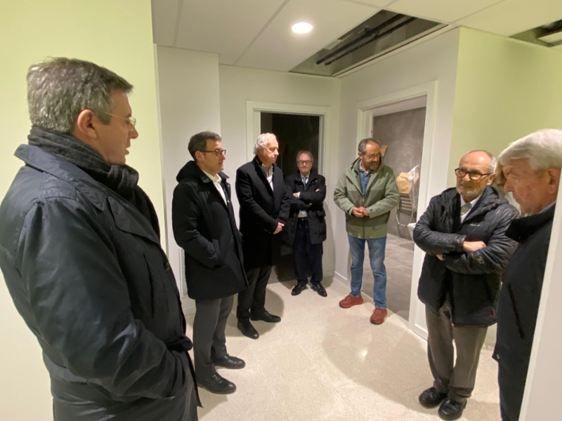 Foto : Recta final de les obres a la nova residència de la Fundació Ramon Noguera al monestir de Sant Daniel de Girona