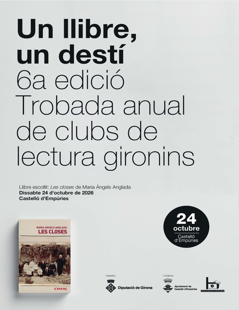 Foto 2: Castelló d'Empúries acollirà la sisena edició del projecte «Un llibre, un destí» del Servei de Biblioteques de la Dip