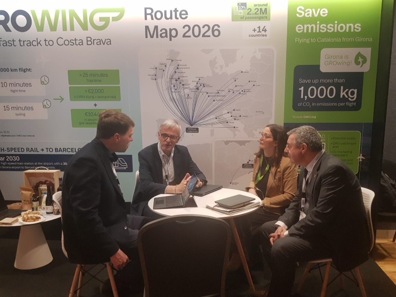 Foto : Les comarques gironines reforcen l'aposta per la connectivitat aèria en el CONNECT 2026 a Lublin (Polònia)
