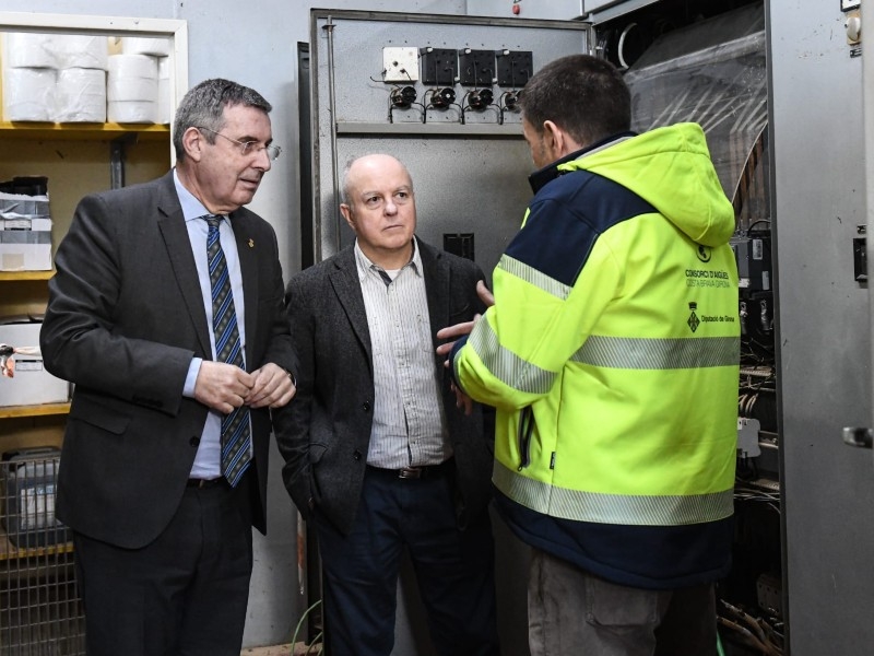 Foto 2: El temporal Harry provoca danys greus a la depuradora de Palamós i obliga a activar mesures d'emergència
