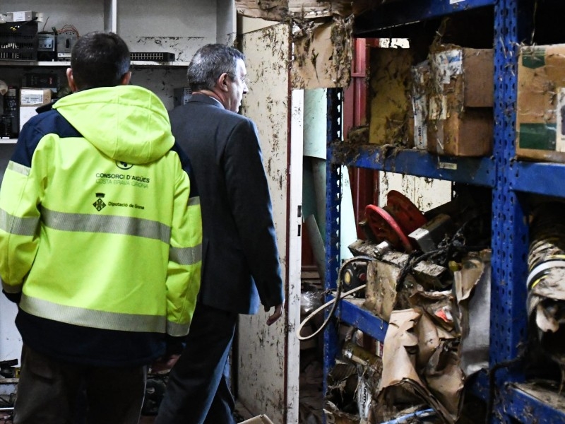 Foto 5: El temporal Harry provoca danys greus a la depuradora de Palamós i obliga a activar mesures d'emergència
