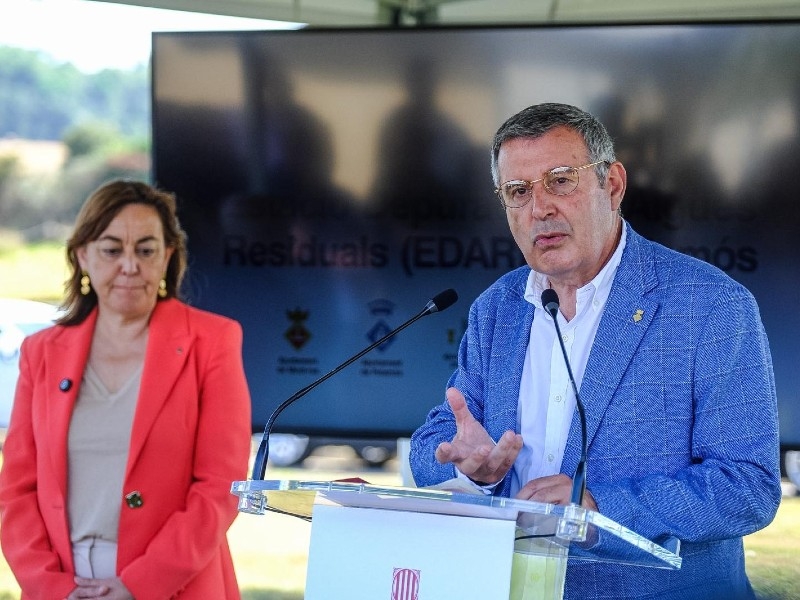 Foto 2: La depuradora de Palamós recupera la plena funcionalitat cinc mesos després que el temporal Harry la deixés totalment