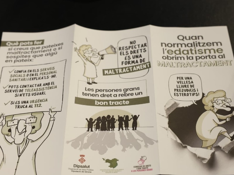 Foto 6: Les comarques gironines fan pinya amb les persones grans contra l'edatisme i el maltractament
