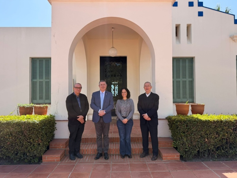 Foto : Visita institucional del president de la Diputació, Miquel Noguer, a la Fundació Pau Casals, al Vendrell
