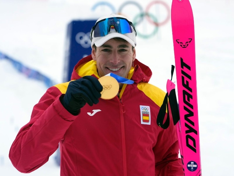 Foto : El banyolí Oriol Cardona guanya l'or en esquí de muntanya als Jocs Olímpics d'Hivern a Itàlia
