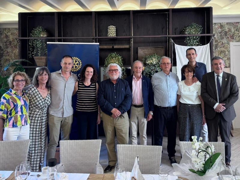 Foto : Miquel Noguer, a l'homenatge del Rotary Club Costa Brava als fundadors de Carnisseries Arnall
