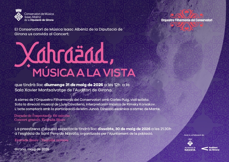 Foto 2: L'Orquestra Filharmonia del Conservatori de Música Isaac Albéniz de la Diputació de Girona presenta l'espectacle 